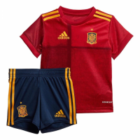 Spain Kids Soccer Jersey Home Kit (Shirt+Short) 2020 | MineJerseys