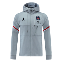 PSG Hoodie Jacket Gray 2021/22 | MineJerseys