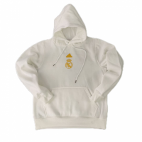 Real Madrid Sweater Hoodie - White | MineJerseys