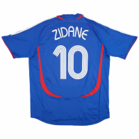 ZIDANE #10 France Retro Home Jersey World Cup 2006