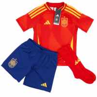 Kids Spain Home Full Jersey Kit Euro 2024