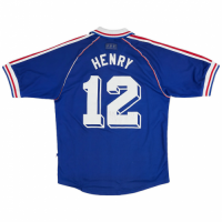 HENRY #12 France Retro Jersey Home World Cup 1998