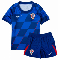 Kids Croatia Away Jersey Kit Euro 2024