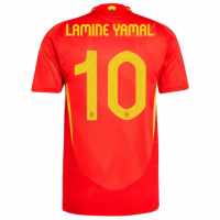 LAMINE YAMAL #10 Spain Home Jersey Player Version Euro 2024