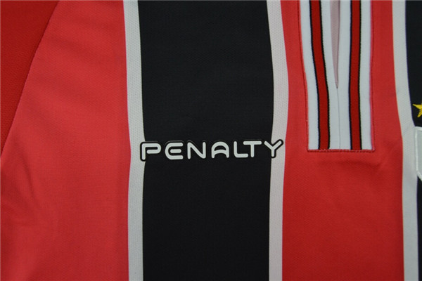 2015 Sao Paulo FC Away Red&Black Jersey Shirt