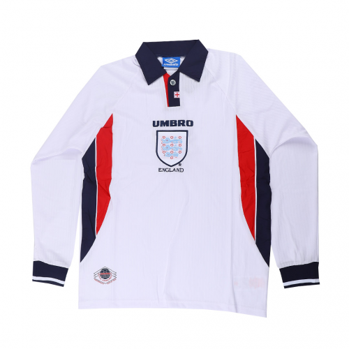 Retro England Home Long Sleeve Jersey World Cup 1998