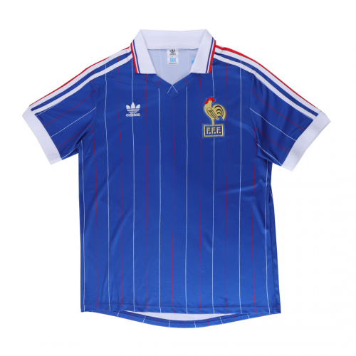 France Retro Jersey Home World Cup 1982