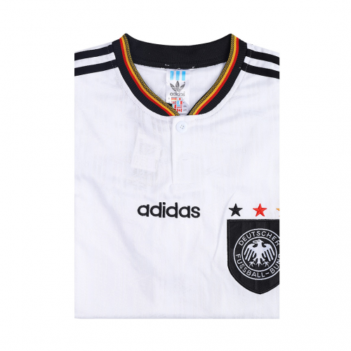 Germany Retro Jersey Home Euro Cup 1996