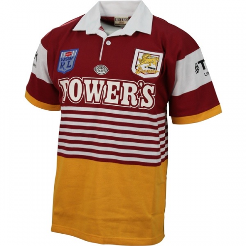 1992 Brisbane Broncos Retro Rugby Jersey Shirt