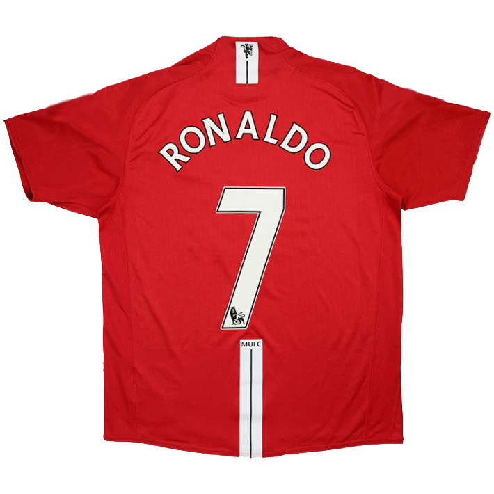 RONALDO #7 Retro Manchester United Home Jersey 2007/08