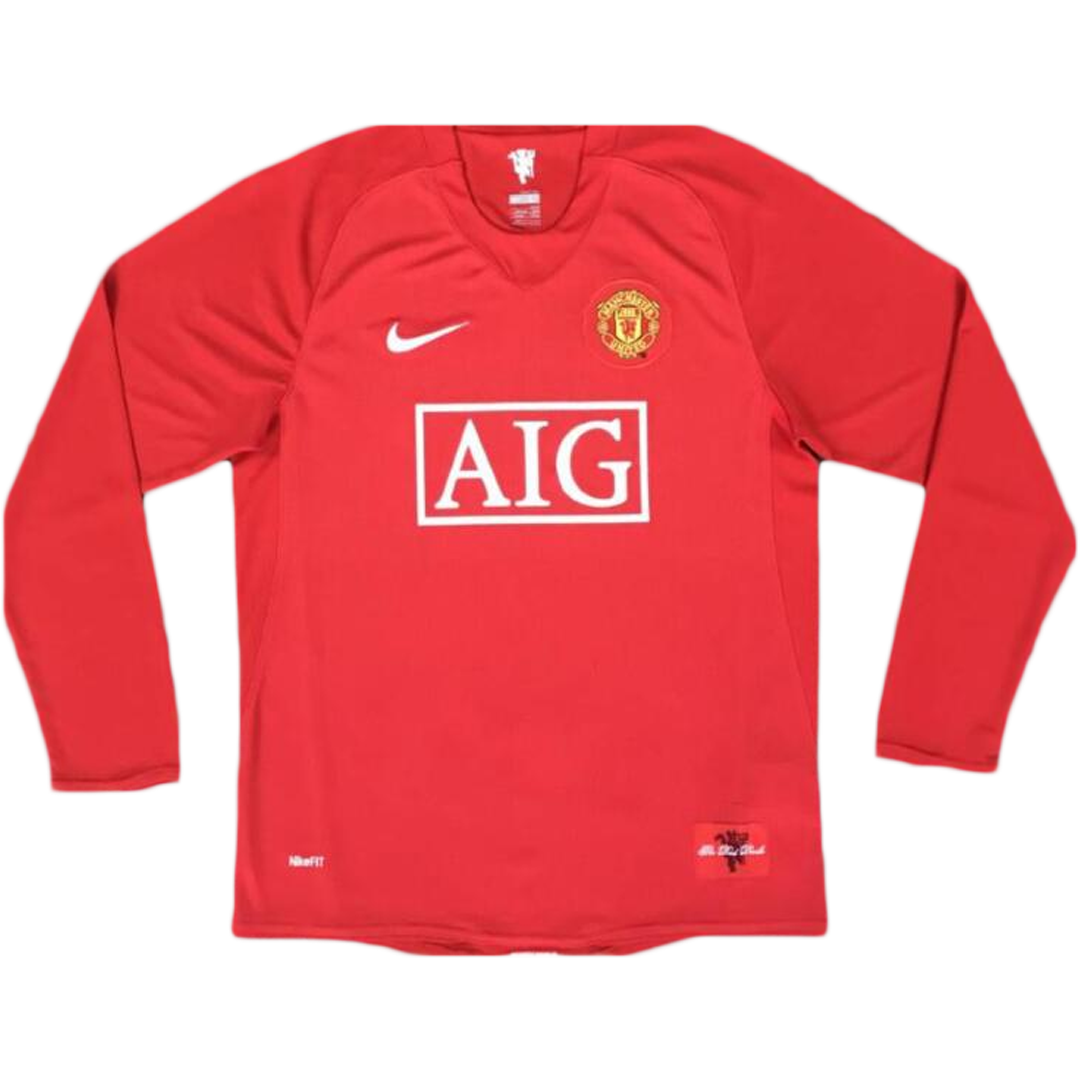 Manchester United RONALDO #7 Retro Jersey Long Sleeve 2007/08