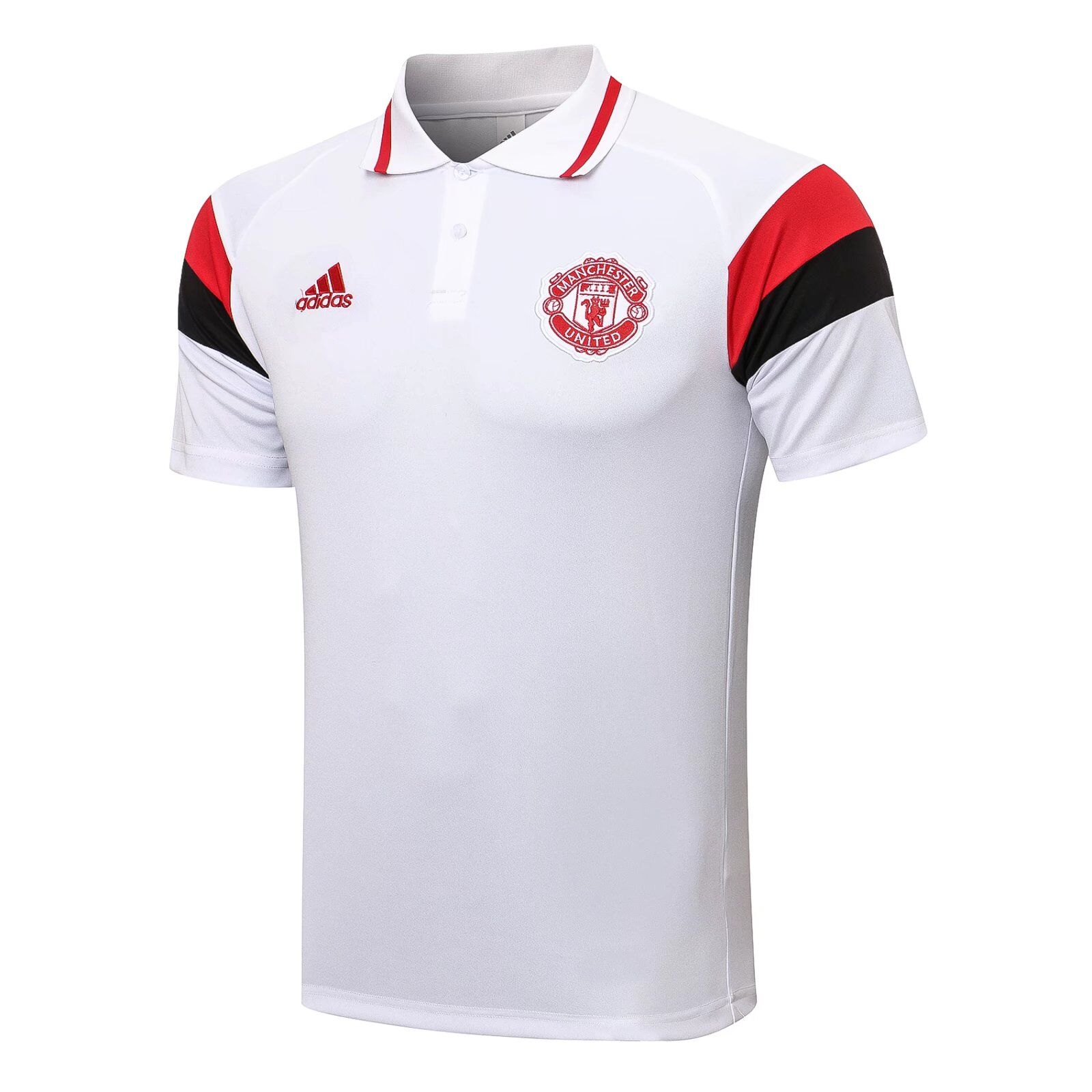 manchester united white polo shirt