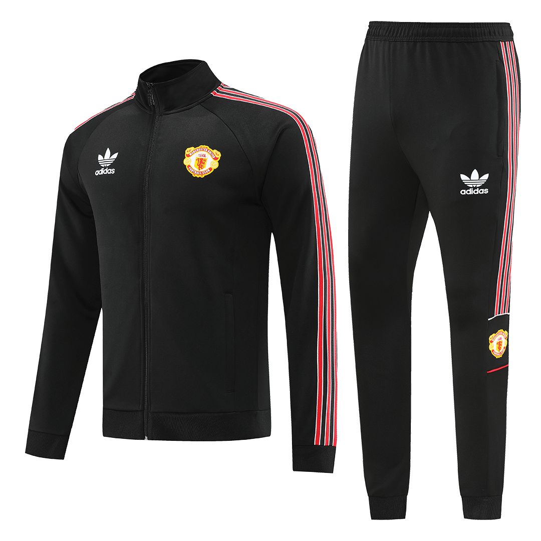 Manchester United Training Kit (Jacket+Pants) Black Replica 2022/23