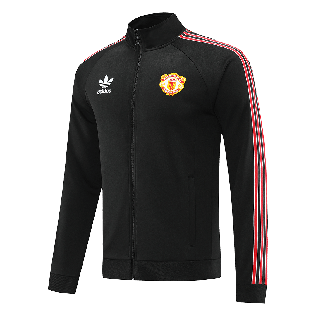 Manchester United Training Kit (Jacket+Pants) Black Replica 2022/23