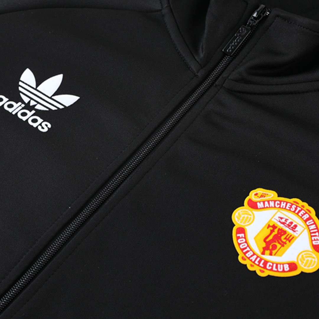 Manchester United Training Kit (Jacket+Pants) Black Replica 2022/23