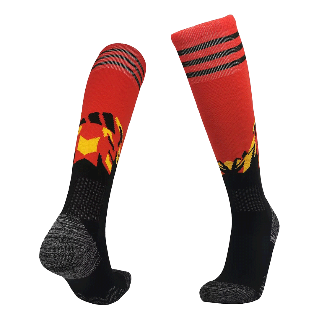 Kids Belgium Home Soccer Socks World Cup 2022