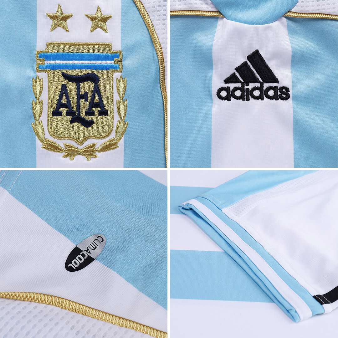 Messi #19 Retro Argentina Home Jersey World Cup 2006