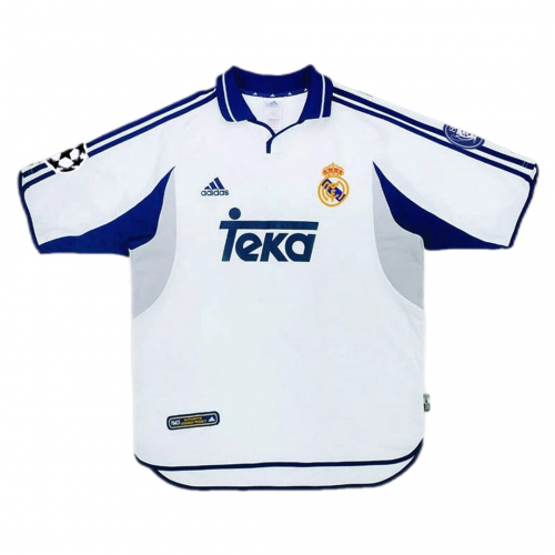 Figo #10 Retro Real Madrid Home Jersey 2000/01