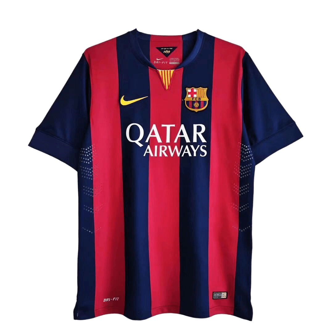 Messi #10 Retro Barcelona Home Jersey 2014/15