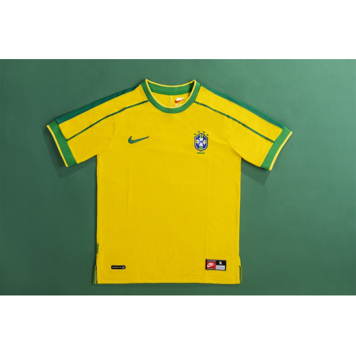 Brazil Ronaldo #9 Retro Jersey Home World Cup 1998