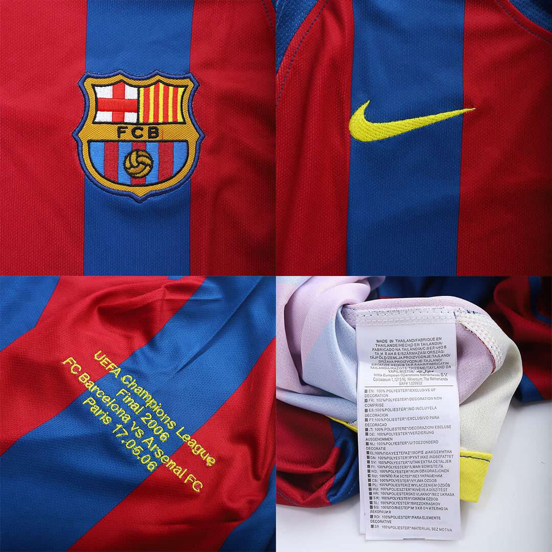 Messi #30 Retro Barcelona UCL Final Home Jersey 2005/06