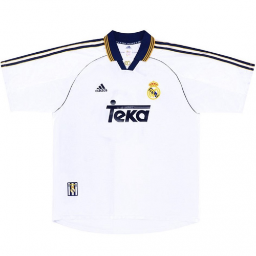 R.Carlos #3 Retro Real Madrid Home Jersey 1998/00