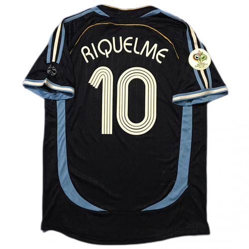 Argentina RIQUELME #10 Retro Jersey Away World Cup 2006