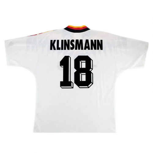 KLINSMANN #18 Retro Germany Jersey Home 1994