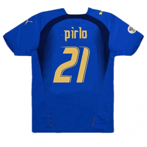 PIRLO #21 Italy Retro Home Jersey World Cup 2006