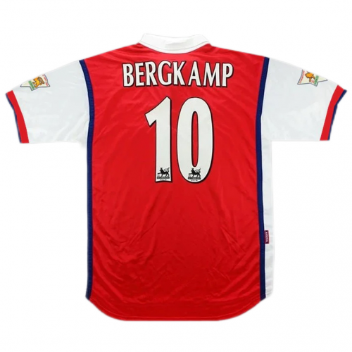 Bergkamp #10 Retro Arsenal Home Jersey 1998/99