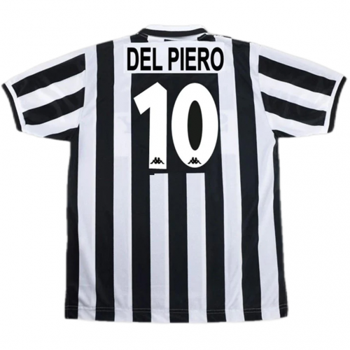 Del Piero #10 Retro Juventus Home Jersey 1996/97