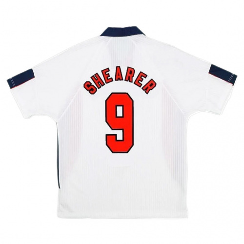 Shearer #9 Retro England Home Jersey World Cup 1998