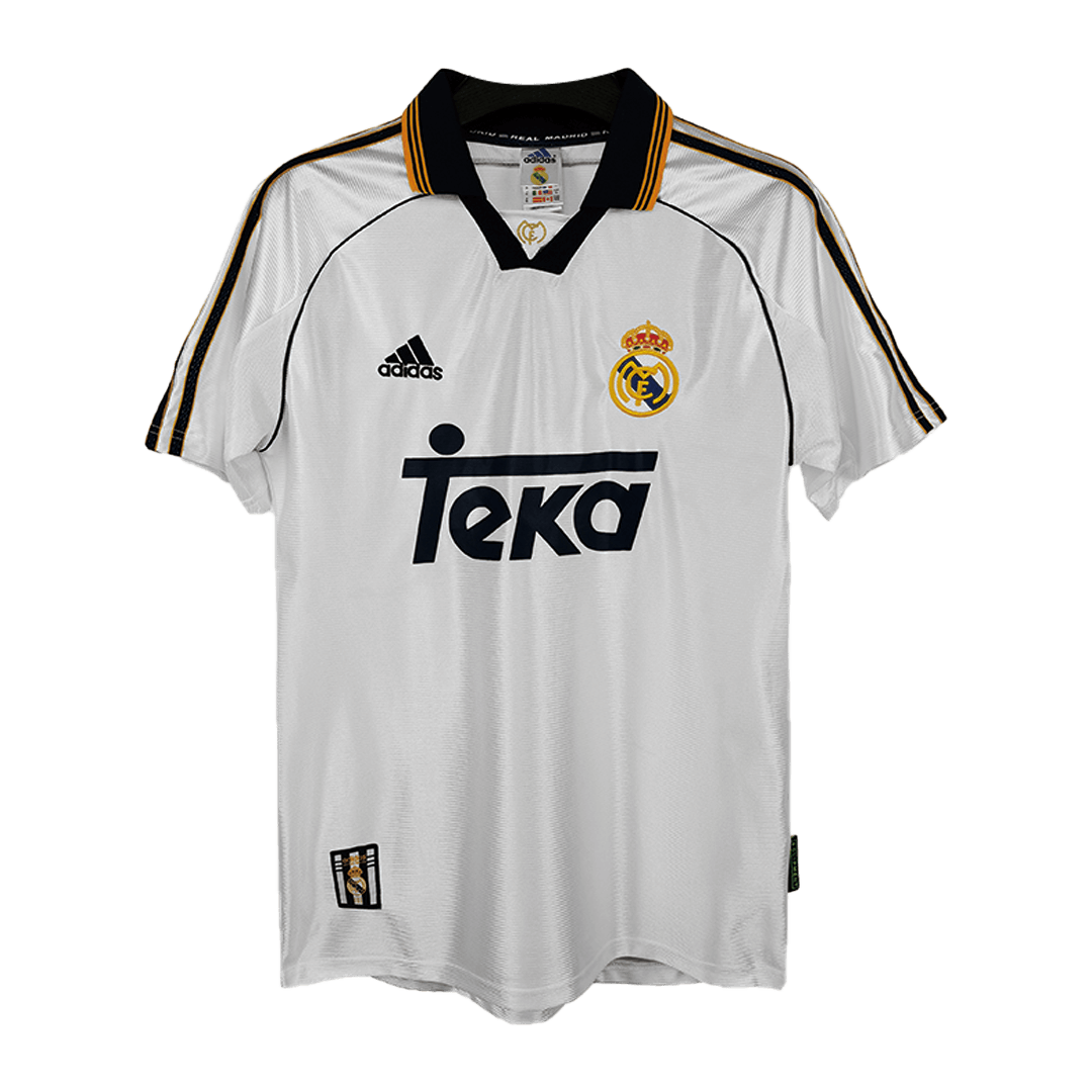 R.Carlos #3 Retro Real Madrid Home Jersey 1998/00