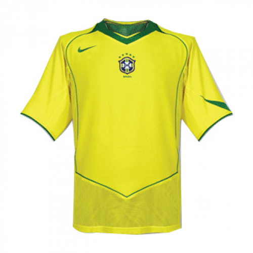 Brazil ADRIANO #7 Retro Jersey Home 2004