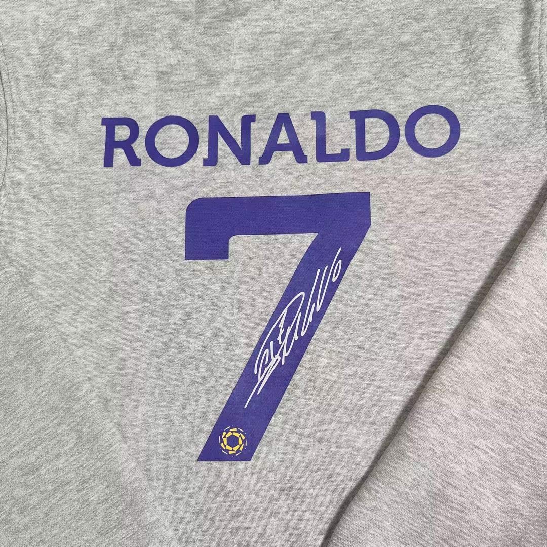 Al Nassr x Ronaldo Sweater Hoodie Gray 2022/23