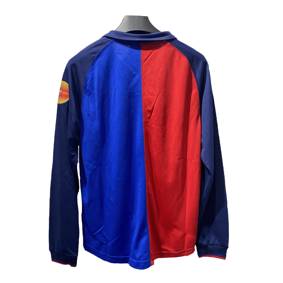 Retro Barcelona Home Long Sleeve Jersey 1999/00