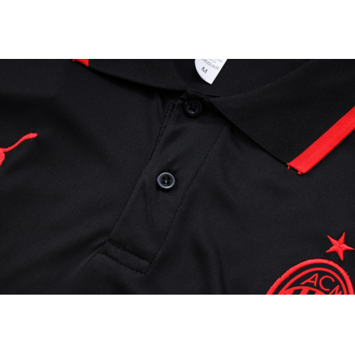 AC Milan Core Polo Shirt Black 2023/24