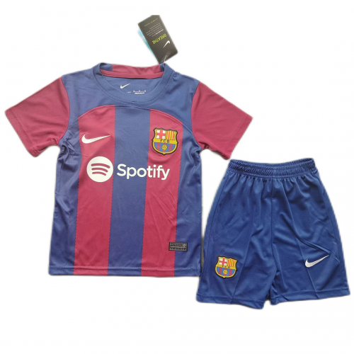 Kids Barcelona Home Jersey Kit 2023/24