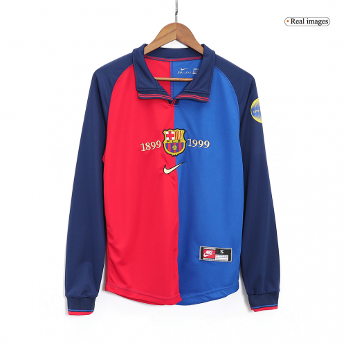 Retro Barcelona Home Long Sleeve Jersey 1999/00