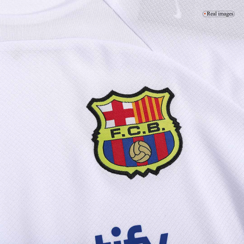 Kids Barcelona Away Jersey Kit 2023/24