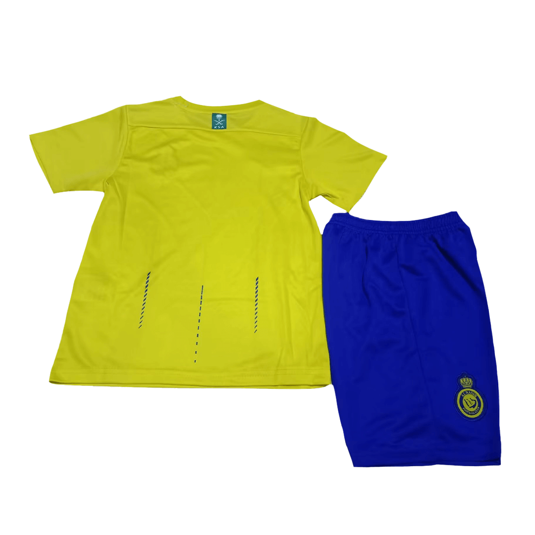 Kids Al Nassr Home Kit Jersey+Shorts 2023/24