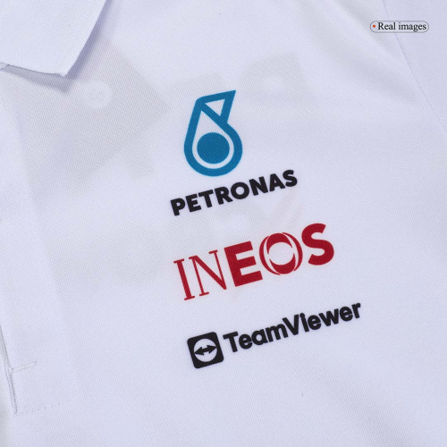 Mercedes AMG Petronas F1 Racing Team Polo - White 2023