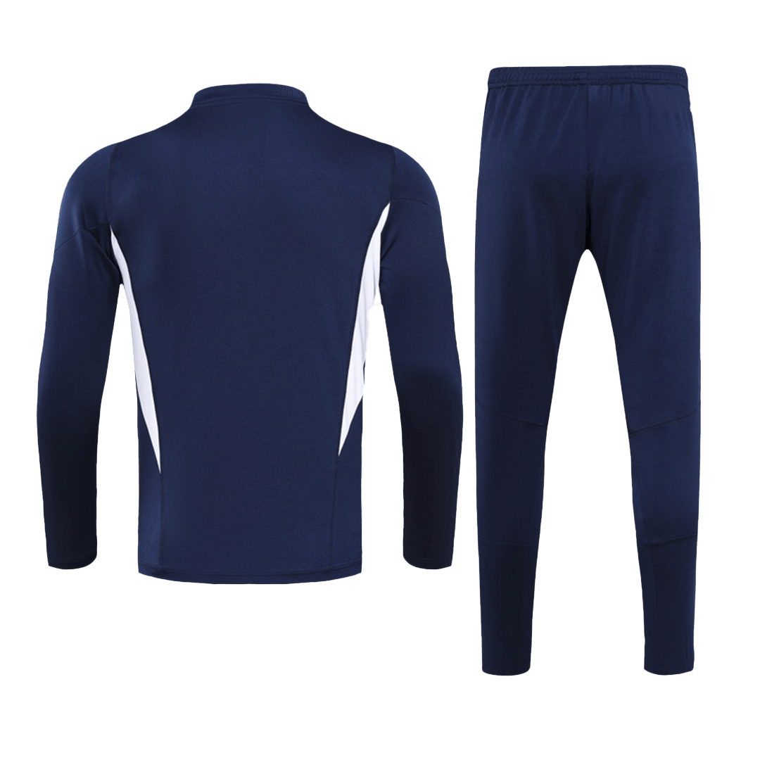 Kids Italy Zipper Sweatshirt Kit(Top+Pants) Navy 2023/24