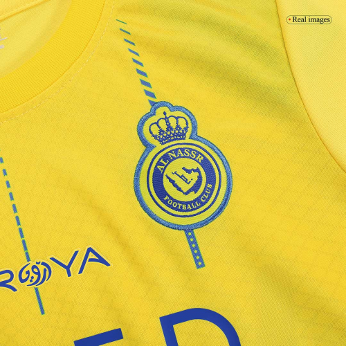 Kids Al Nassr Home Kit Jersey+Shorts 2023/24