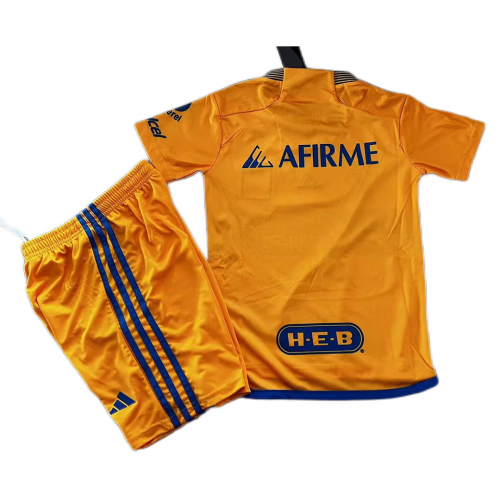 Kids Tigres UANL Home Kit Jersey+Short 2023/24