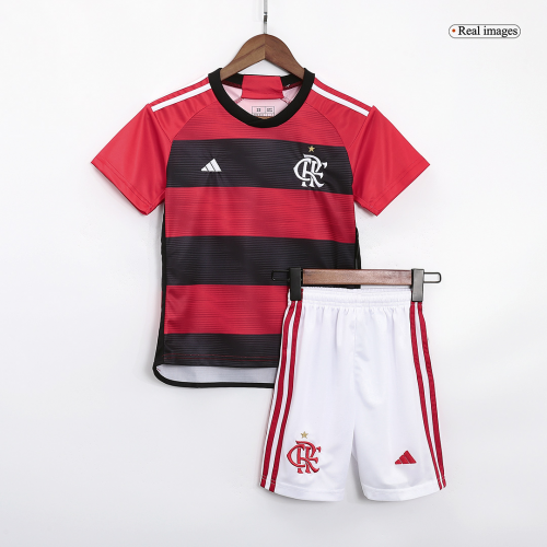 Kids CR Flamengo Home Jersey Kit 2023/24