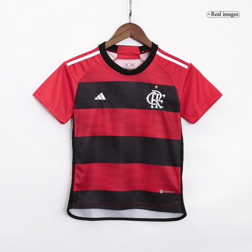 Kids CR Flamengo Home Jersey Kit 2023/24