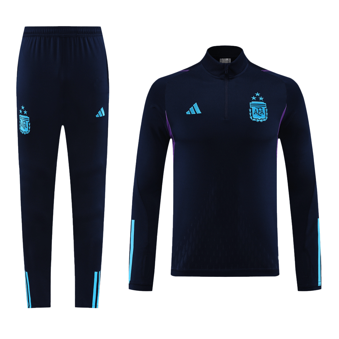 Argentina 3 Stars Zipper Sweatshirt Kit(Top+Pants) 2023/24