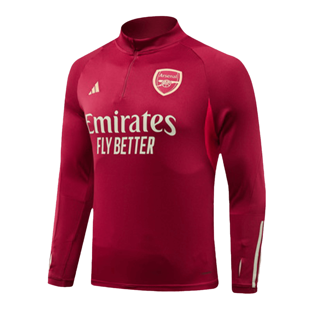 Arsenal Zipper Sweatshirt Kit(Top+Pants) Red 2023/24