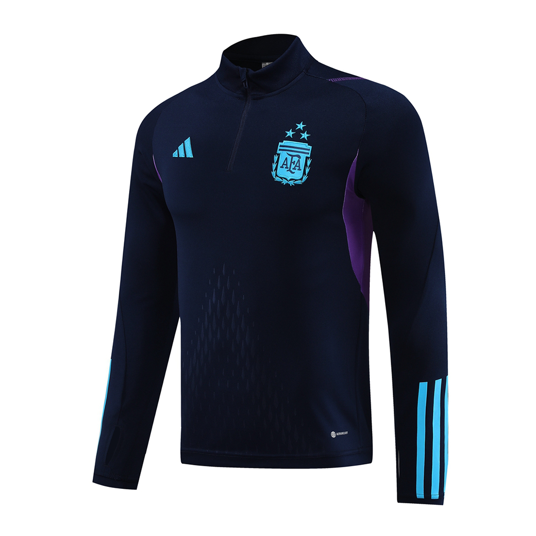 Argentina 3 Stars Zipper Sweatshirt Kit(Top+Pants) 2023/24